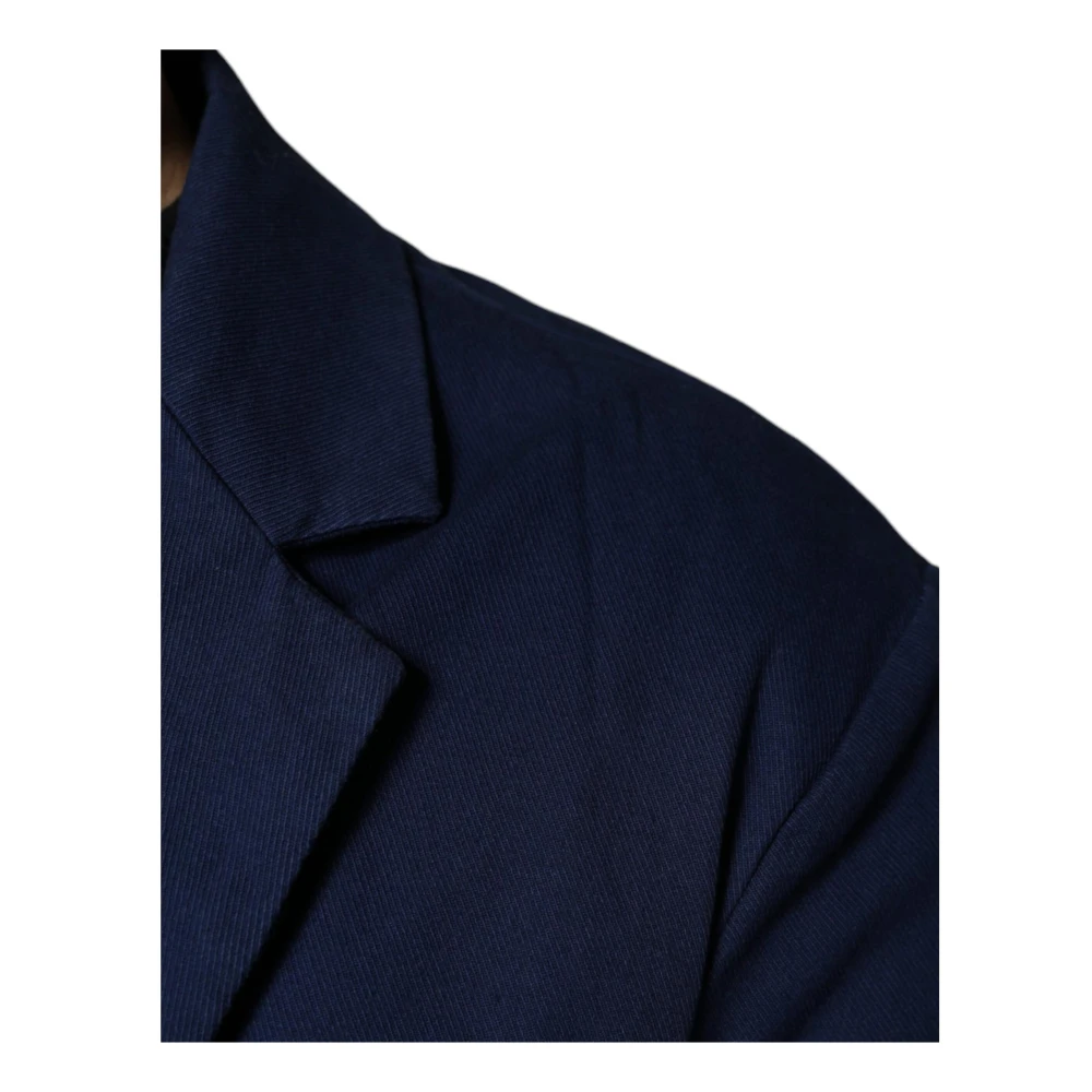 Dolce & Gabbana Blauwe Jurkjas Blazer Slim Fit Blue Heren