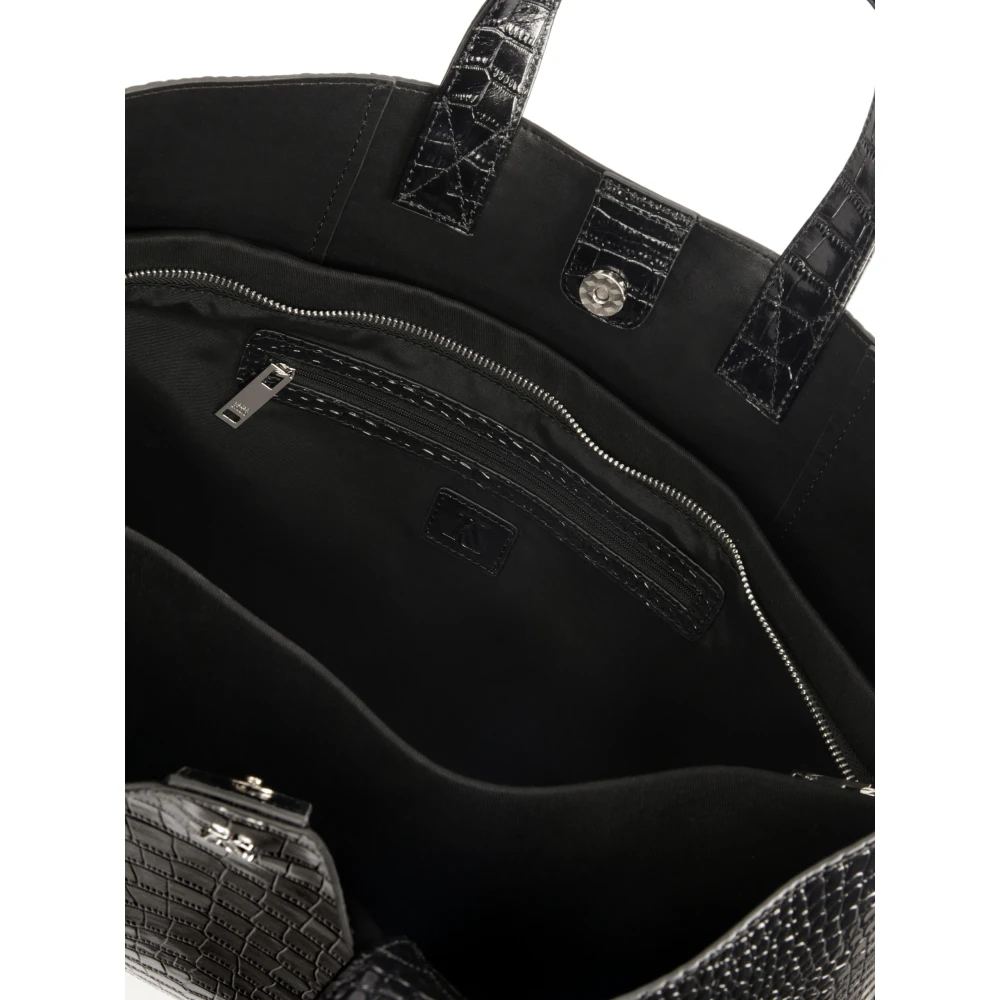 Kazar Studio Grote leren tas Black Dames