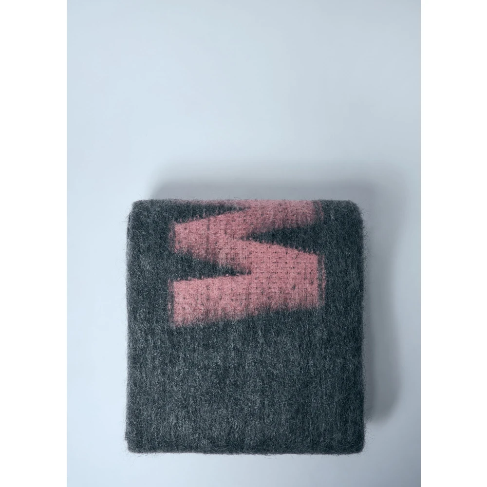 Marni Gemêleerde Wolmix Franje Sjaal Multicolor Dames