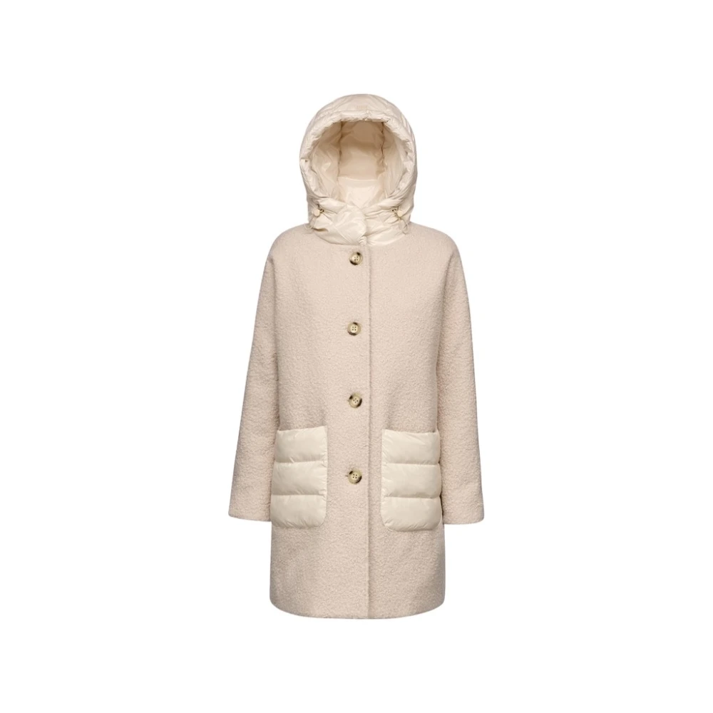 Geox Stijlvolle Aperol Mantel Beige Dames