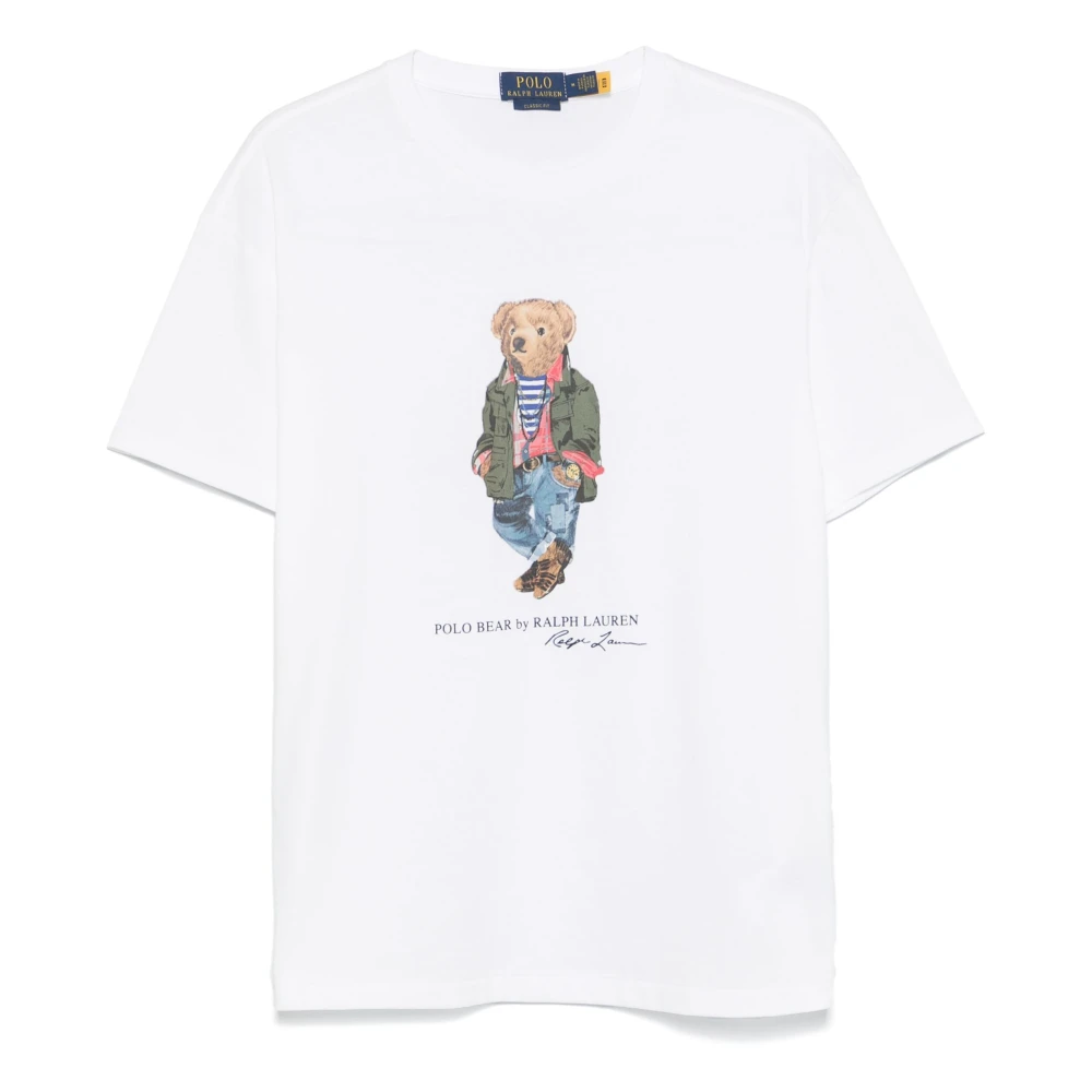 Brodert 'Polo Bear' Bomull T-skjorte