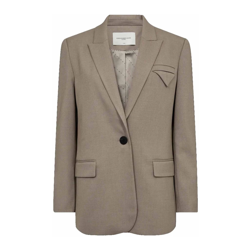 Copenhagen Muse Women's Gray Blazers, Xs, Stylish Winter Twig Blazer