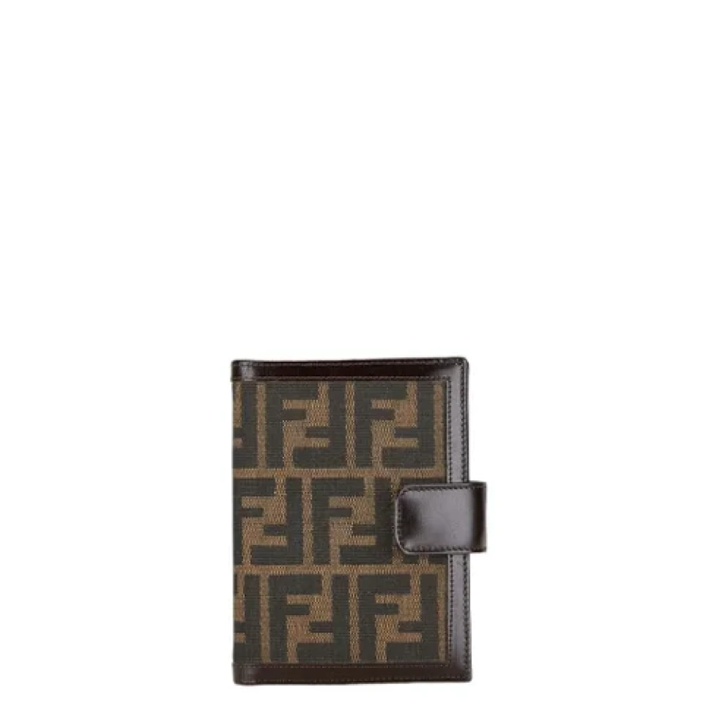 Fendi Vintage Pre-owned Canvas home-office Brown Dames