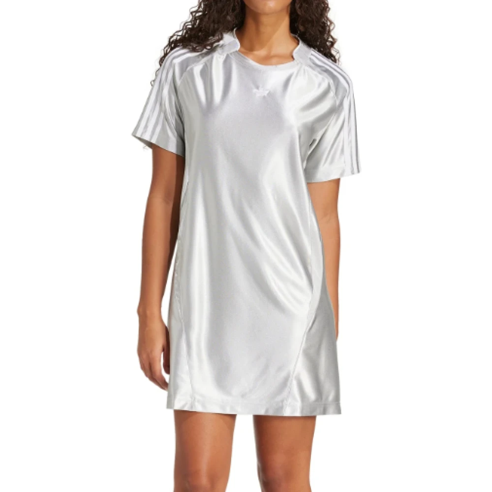 Adidas Women's Gray Teamgeist Tee Dress - Tennis - S - Sport
