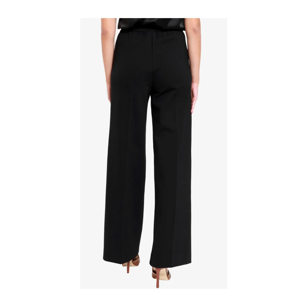 Pennyblack Fluwelen Corduroy Broek met Dubbele Plooien Black Dames