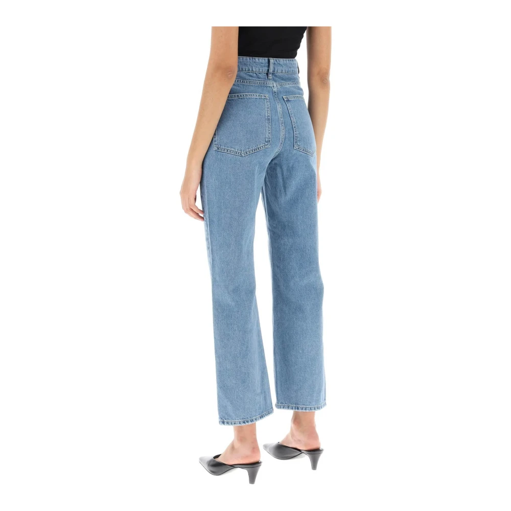 By Malene Birger Biologische Denim Cropped Jeans By Herenne Birger Blue Dames