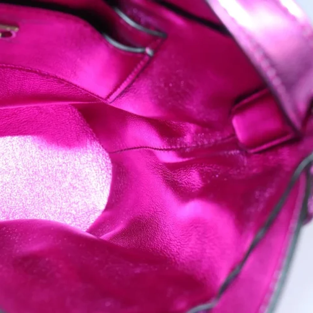 Salvatore Ferragamo Pre-owned Leather shoulder-bags Pink Dames