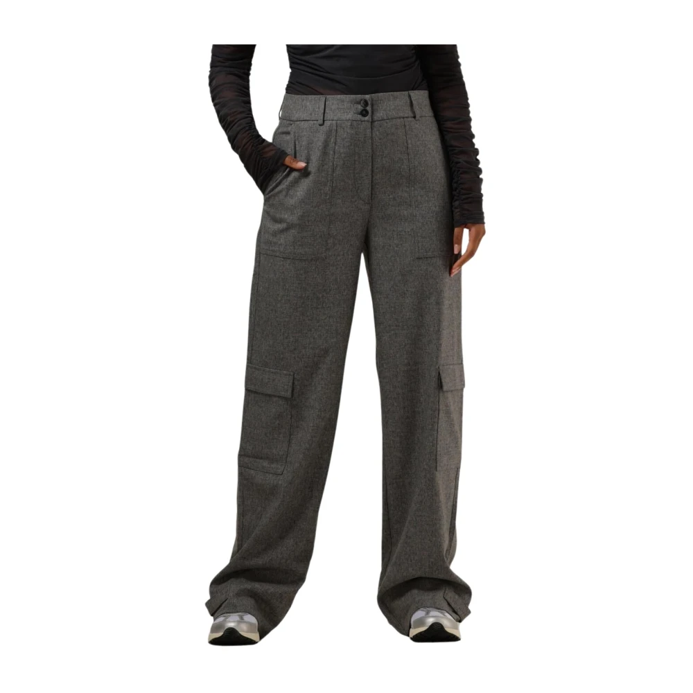 Fiveunits Cargo Strap Broek Pepper Melange Gray Dames