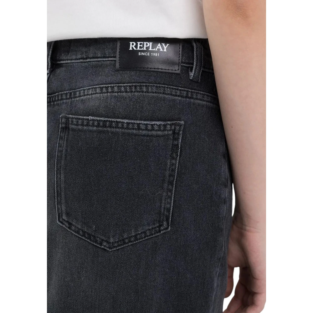 Replay Zwarte Rok w9922.000.739783 Gray Dames