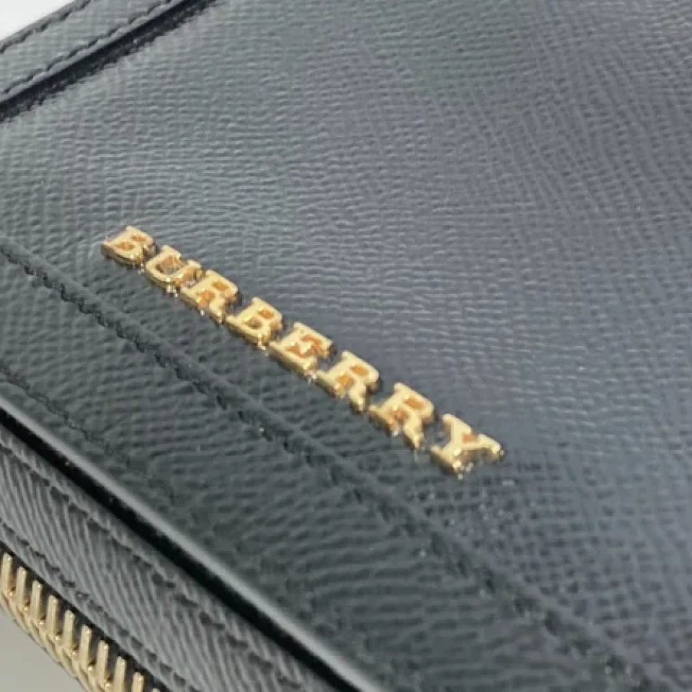 Burberry Vintage Pre-owned Leather shoulder-bags Black Dames