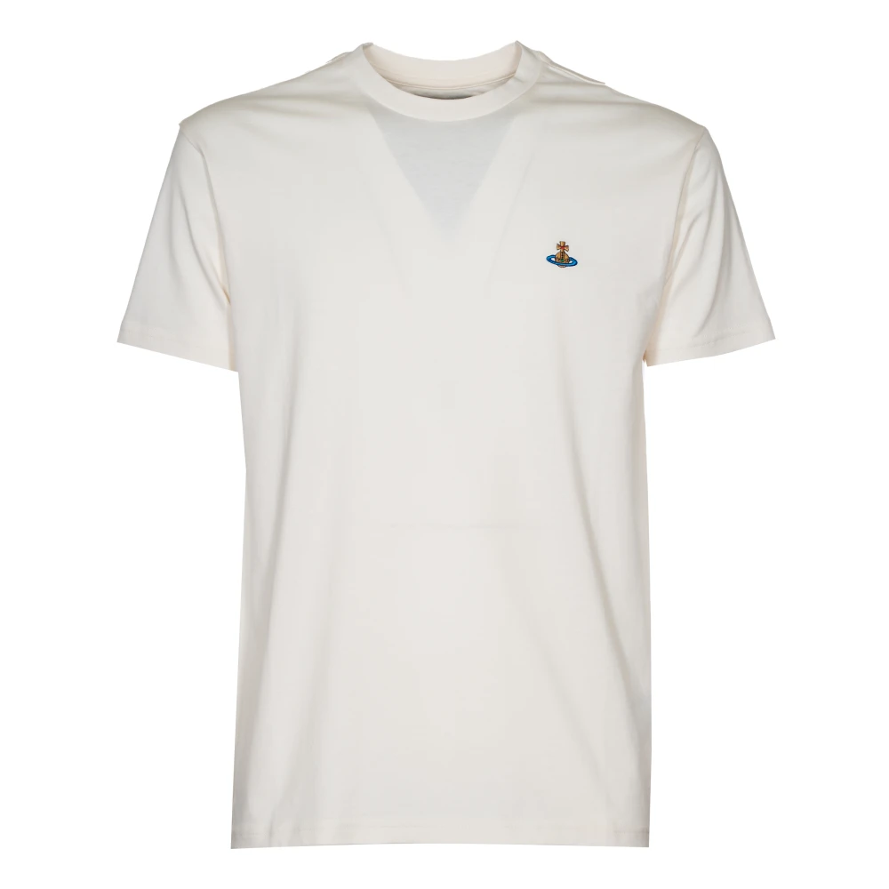 Vivienne Westwood Klassieke Multicolor Orb T-shirts en Polos White Heren