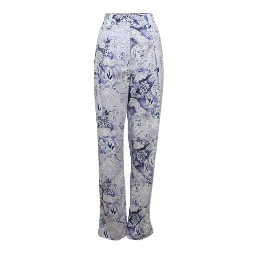 BAUM UND PFERDGARTEN Tattoo Print Loose Fit Broek Multicolor Dames