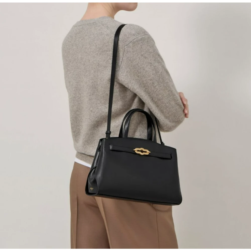 Mulberry Zwarte Carry-All Tas met Pimlico Slot Black Dames