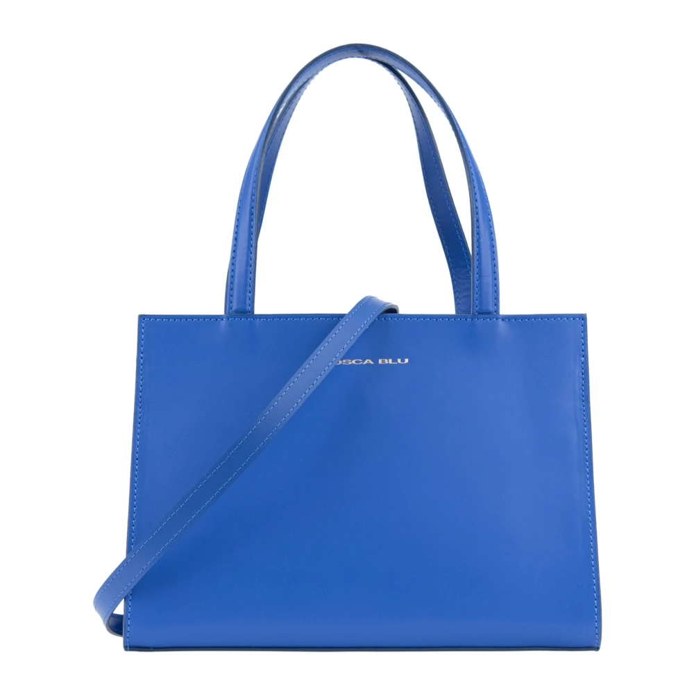 Tosca Blu Dames Schoudertas Magneetknoop Rits Blue Dames