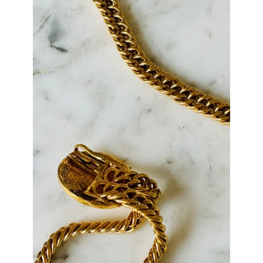 Chanel Vintage Pre-owned Metal belts Yellow Dames