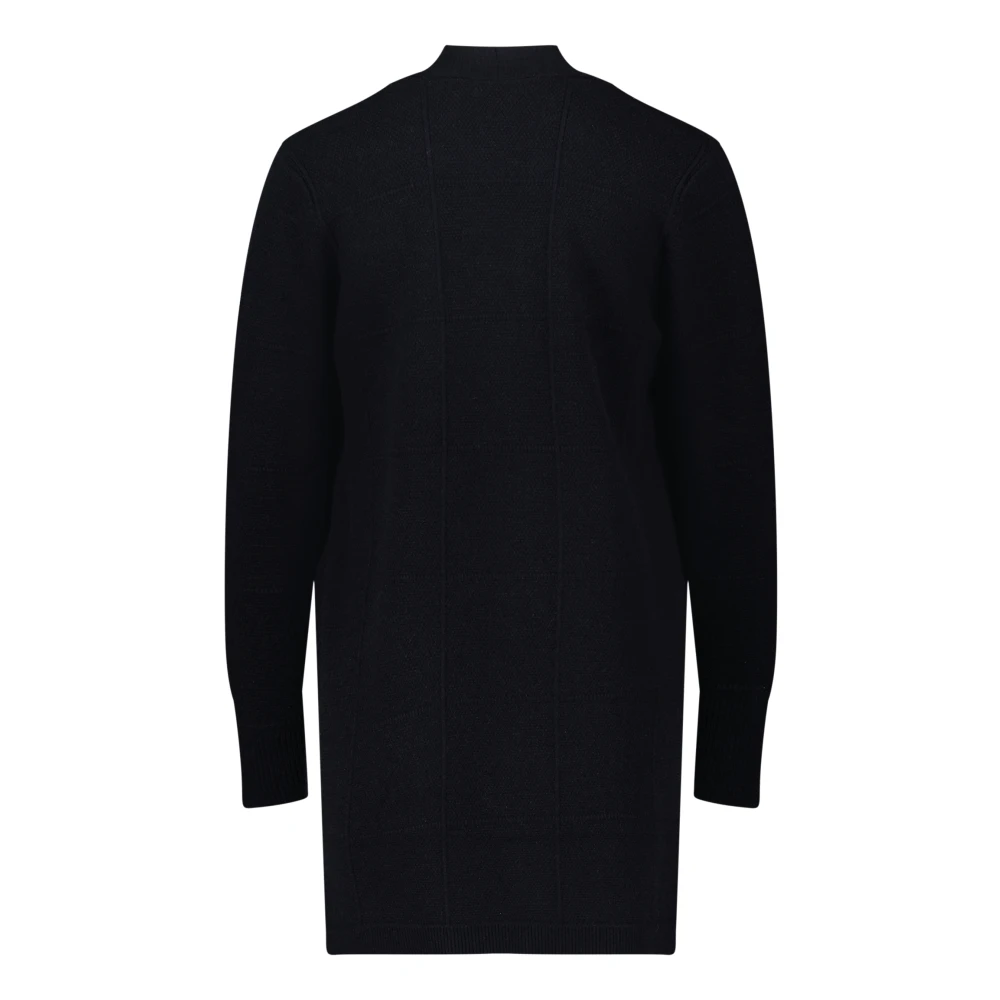 Betty Barclay Geruite Vest met Shawl Kraag Black Dames