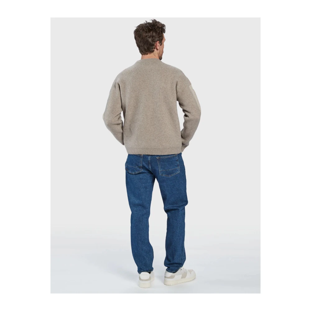 Gabba Beige Typo Print Trui Beige Heren