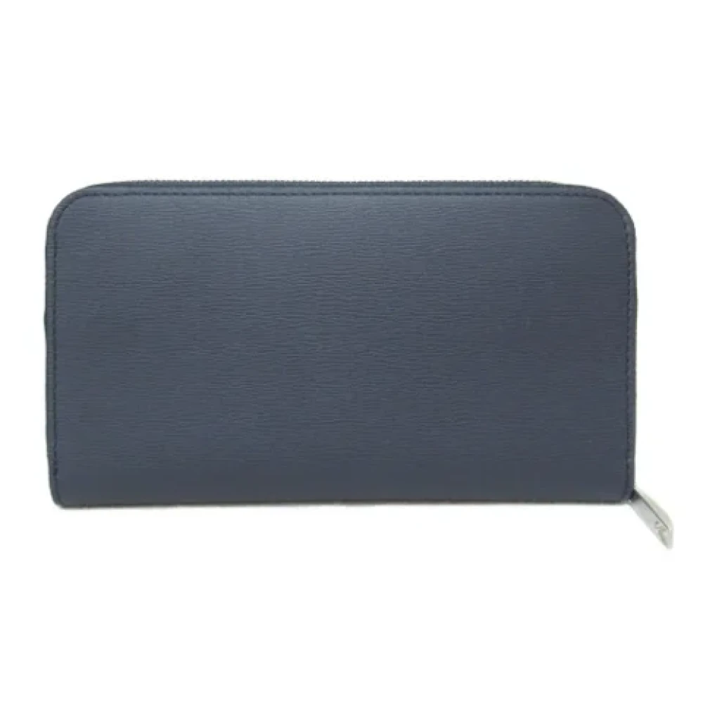 Bally Pre-owned Leather wallets Blue Heren