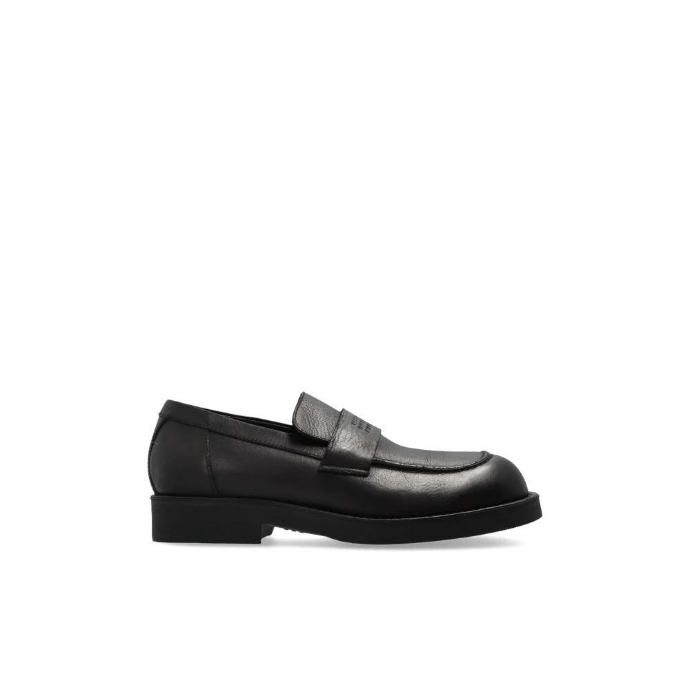 Mm6 Maison Margiela Mocasines De Cuero Shoes Hombre Negro 45 Eu