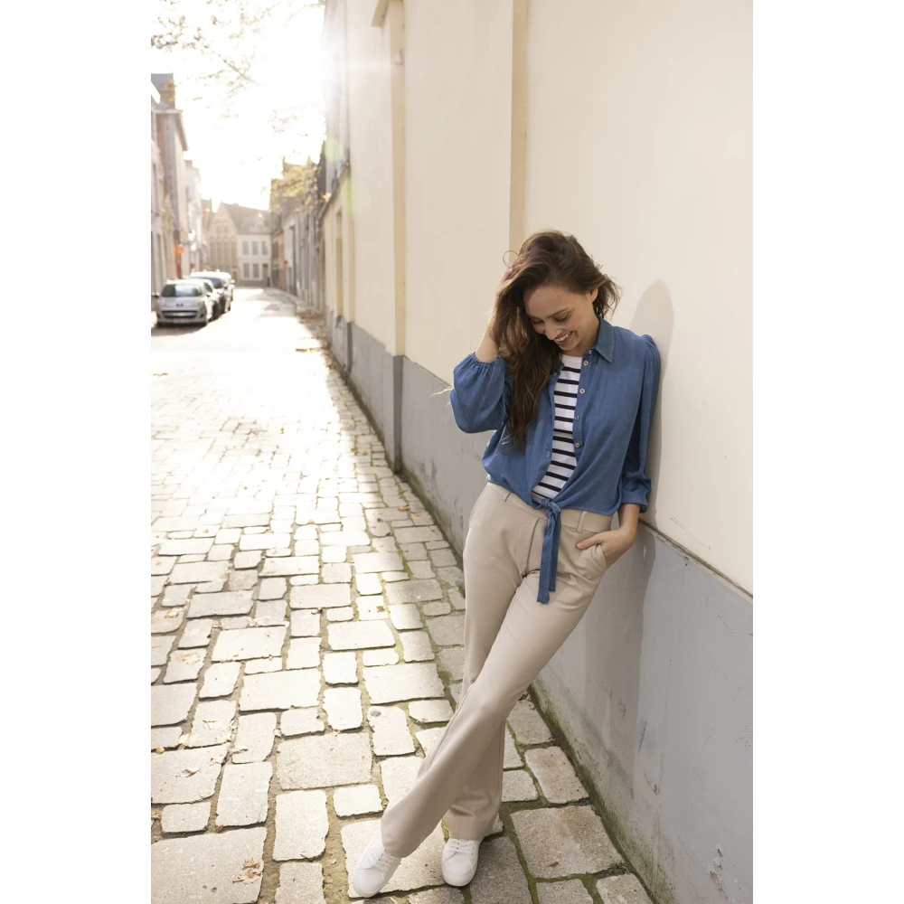 &Co Woman T-shirt met ronde hals Blue Dames