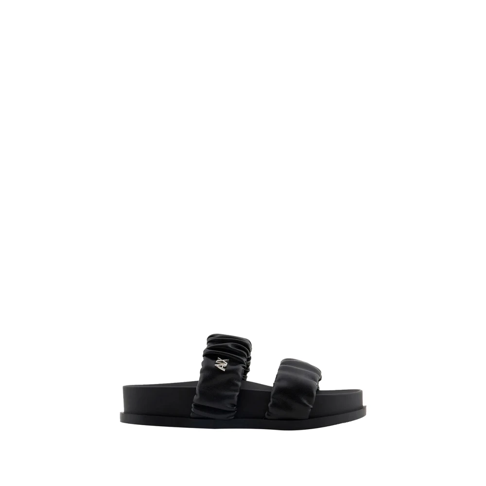 Armani Exchange Vrouw Zwart Schoenen Dames, 37 Eu, E Gekruiste Band Zomer Sandalen