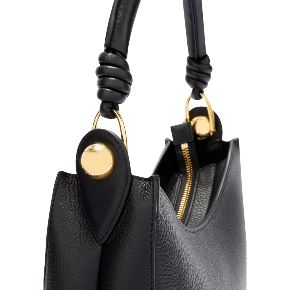Furla Zachte Sfera Zwarte Handtas Black Dames
