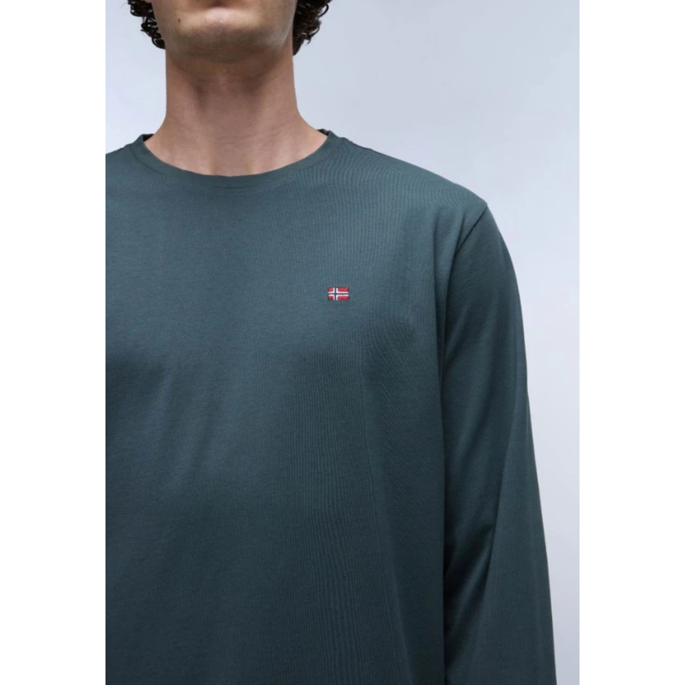 Napapijri Heren Longsleeve T-shirt Green Heren