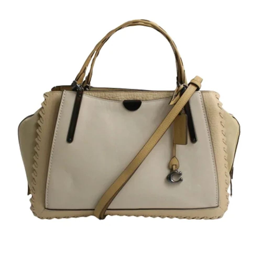 Coach Pre-owned Canvas shoulder-bags White Dames