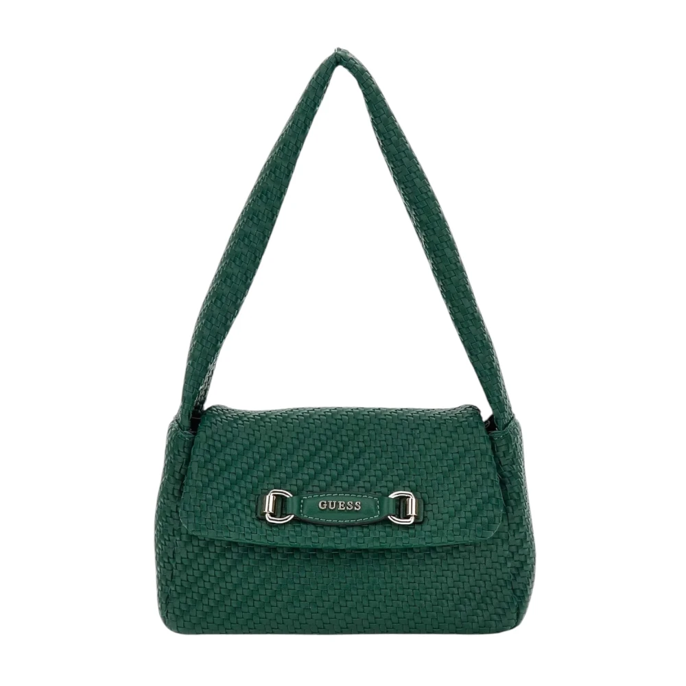 Guess Women's Green Shoulder Bags, One Size, Francy Flap Shoulder Bag