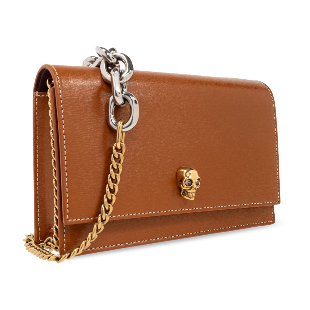 alexander mcqueen Skull Kleine schoudertas Brown Dames