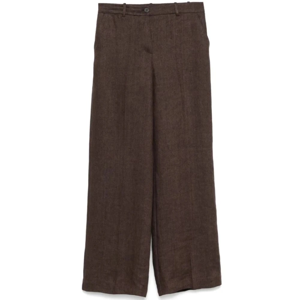 P.a.r.o.s.h. Donkerbruine Broek Stijlvolle Mode Brown Dames