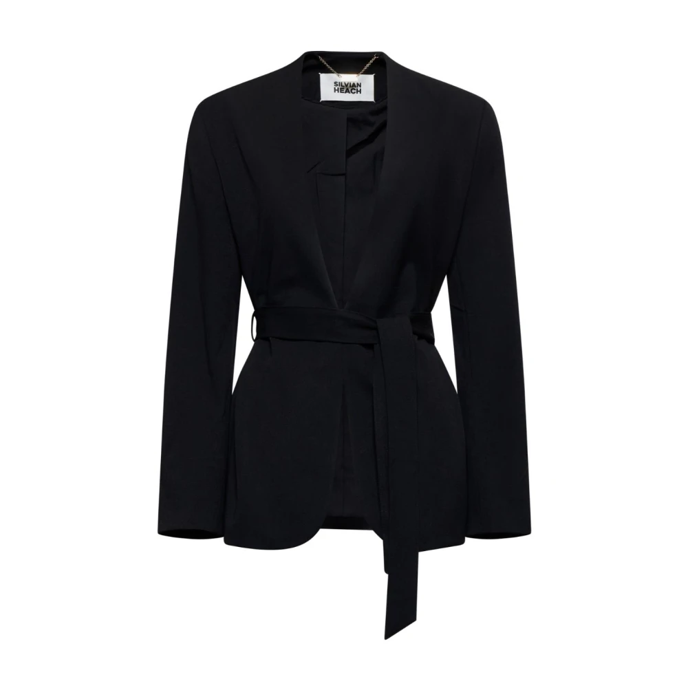 Silvian Heach Mujer Negro Chaquetas, Talla: L