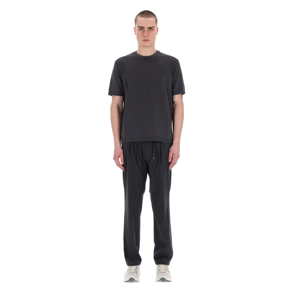 Herno Katoenen T-shirt en Polo Gray Heren