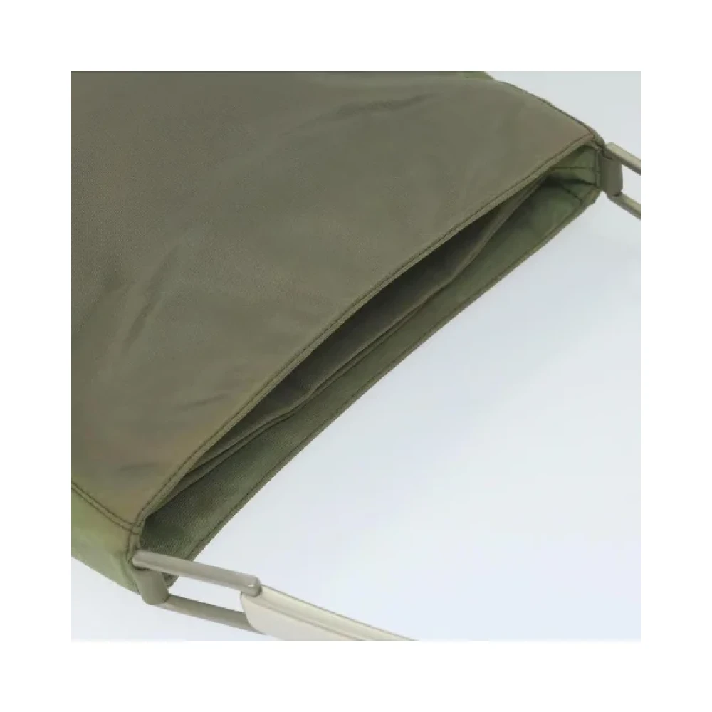 Prada Vintage Pre-owned Nylon prada-bags Green Dames