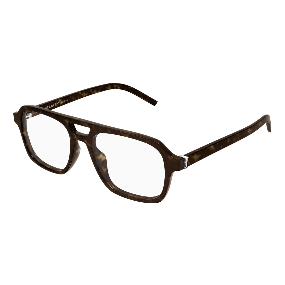 Saint Laurent Transparent Woman Sl M179 002 Optical Frames Acetate Havana Pilot - Image 2