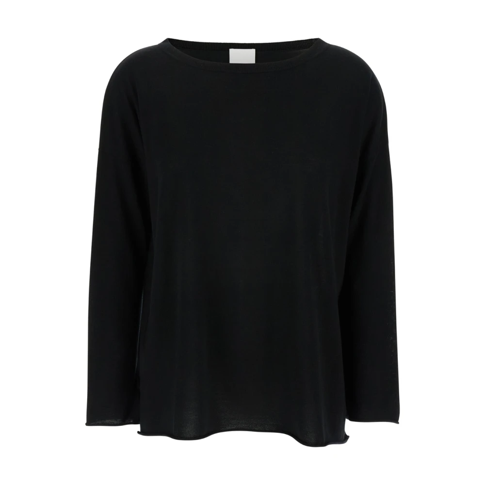 Allude Zwarte Boatneck Sweater 1 1 Black Dames