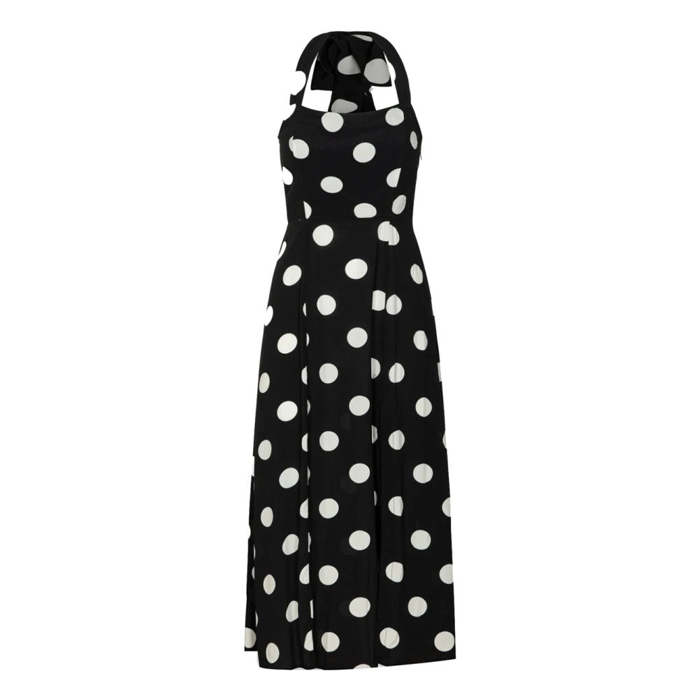 Mar De Margaritas Women's Black Midi Dresses, L, Paula Midi Dress
