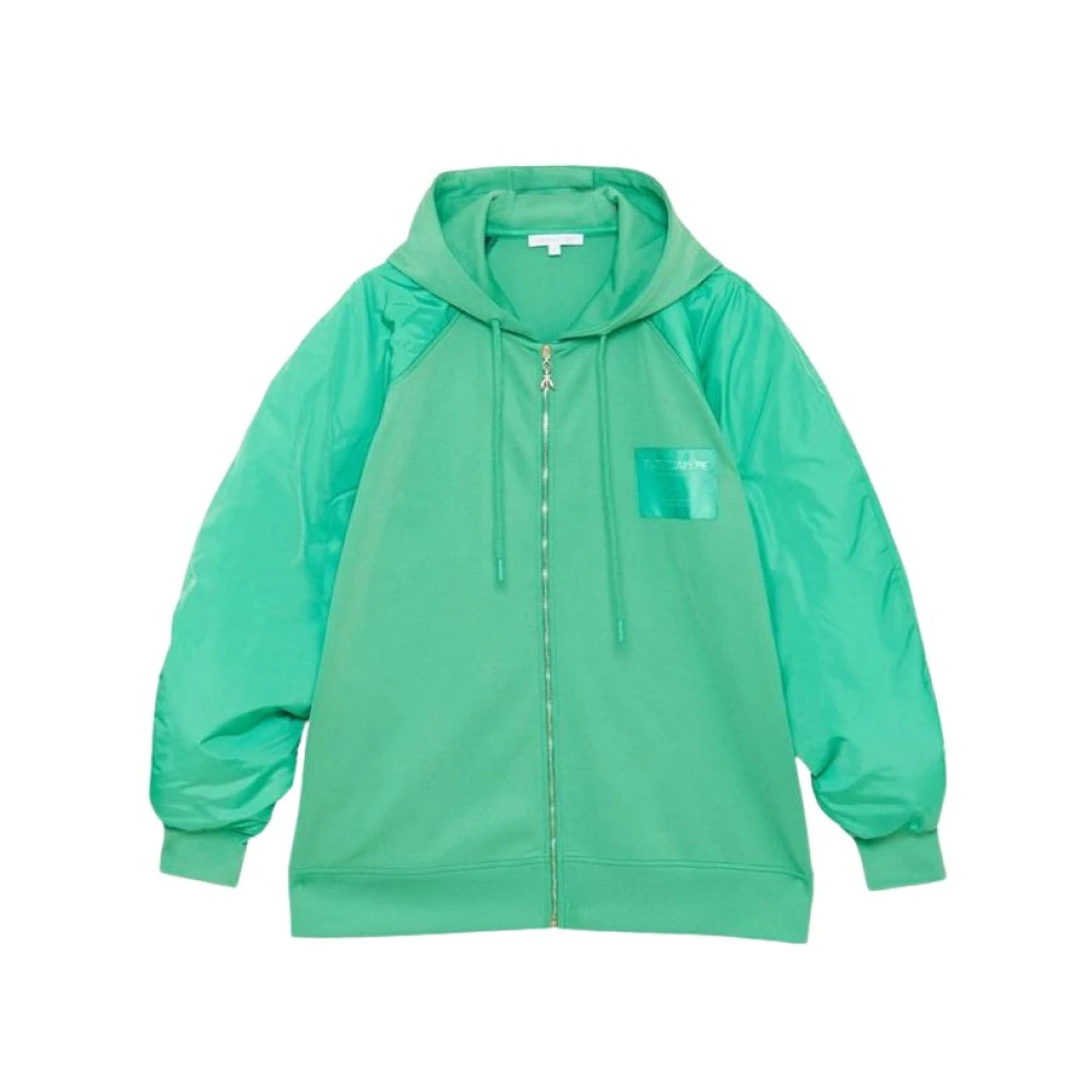 Patrizia Pepe Mannelijk Groente Sweatshirt Met Rits