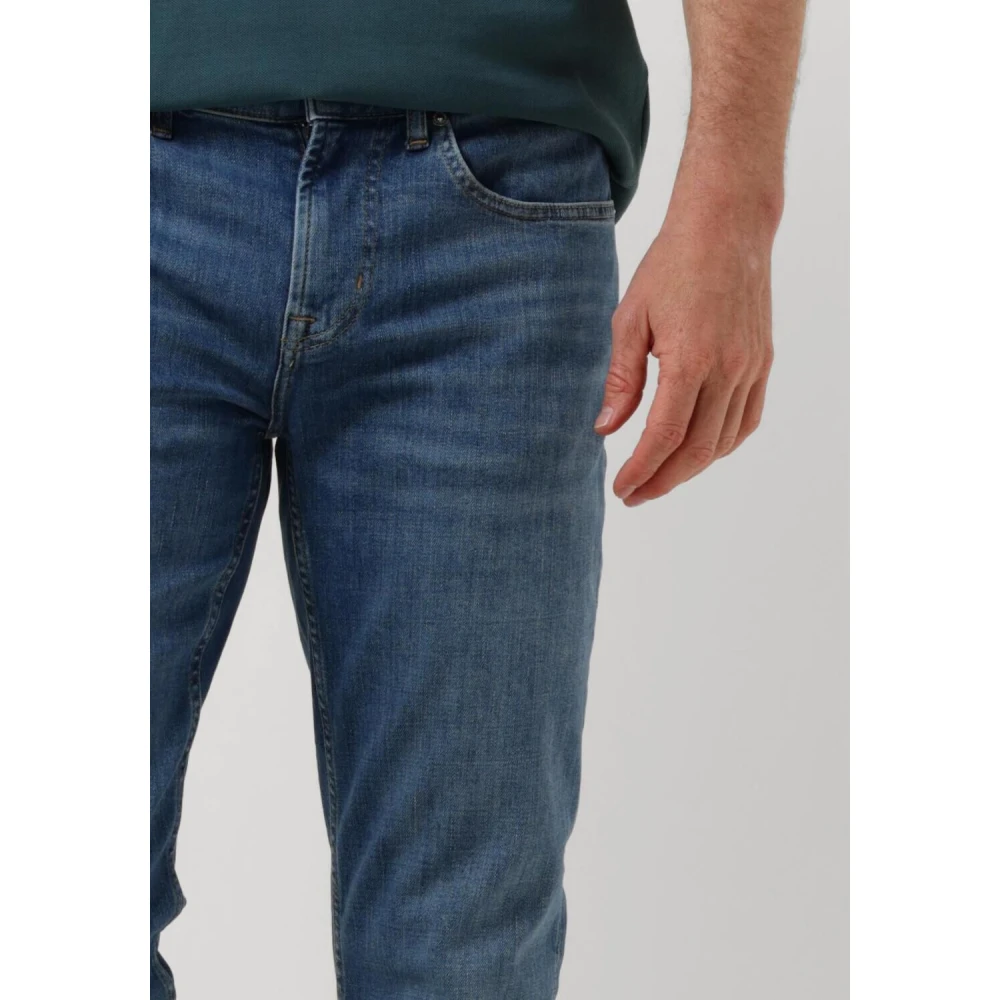7 For All Mankind Slim Fit Jeans Donkerblauw Blue Heren