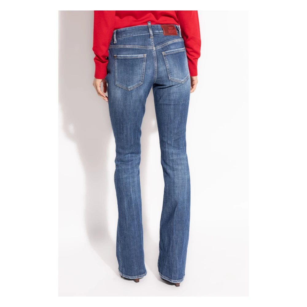 Dsquared2 Navy Blue 5-Pocket Broek Blue Dames