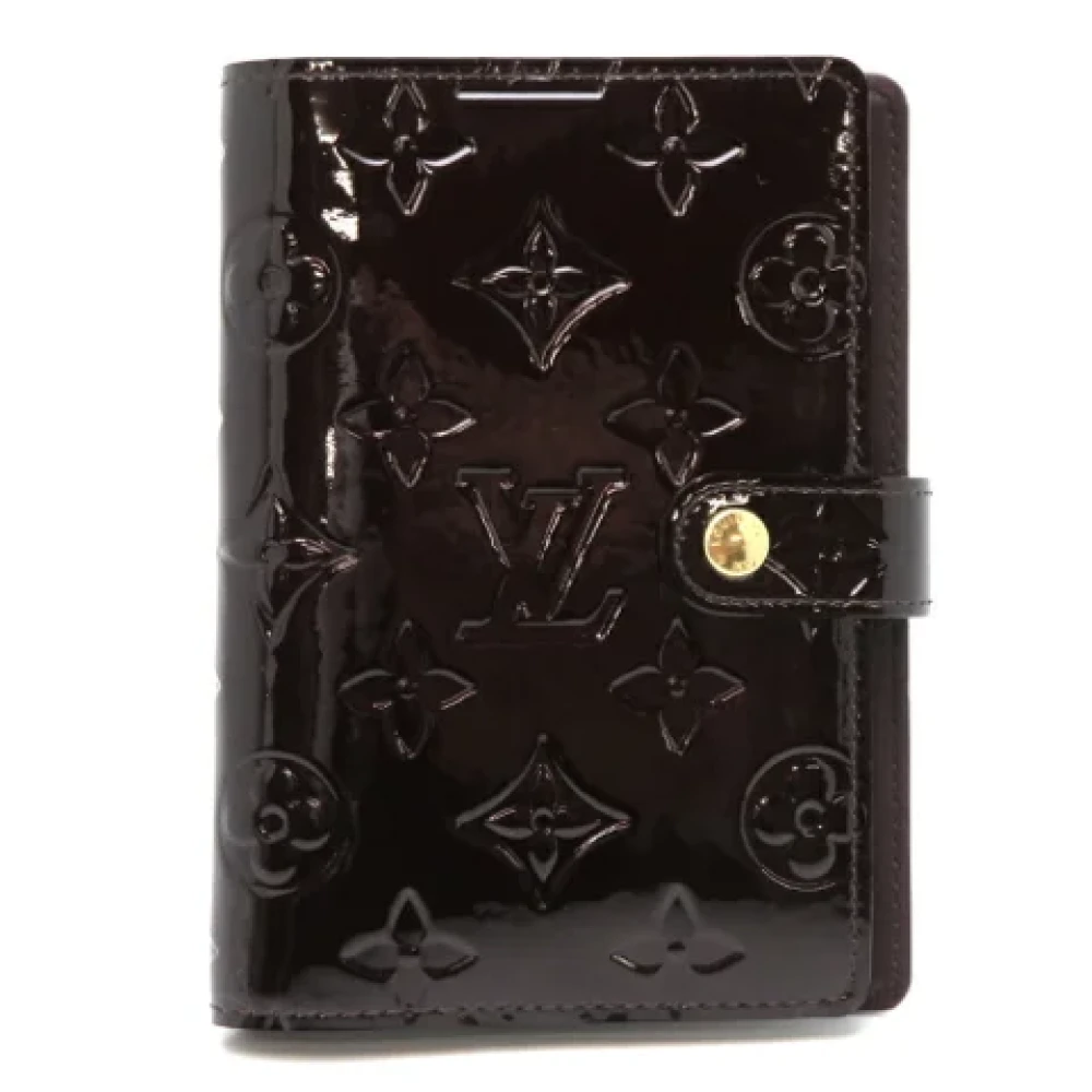 Louis Vuitton Vintage Pre-owned Leather home-office Black Dames