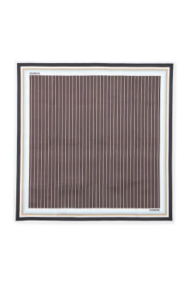 Randig sidenscarf