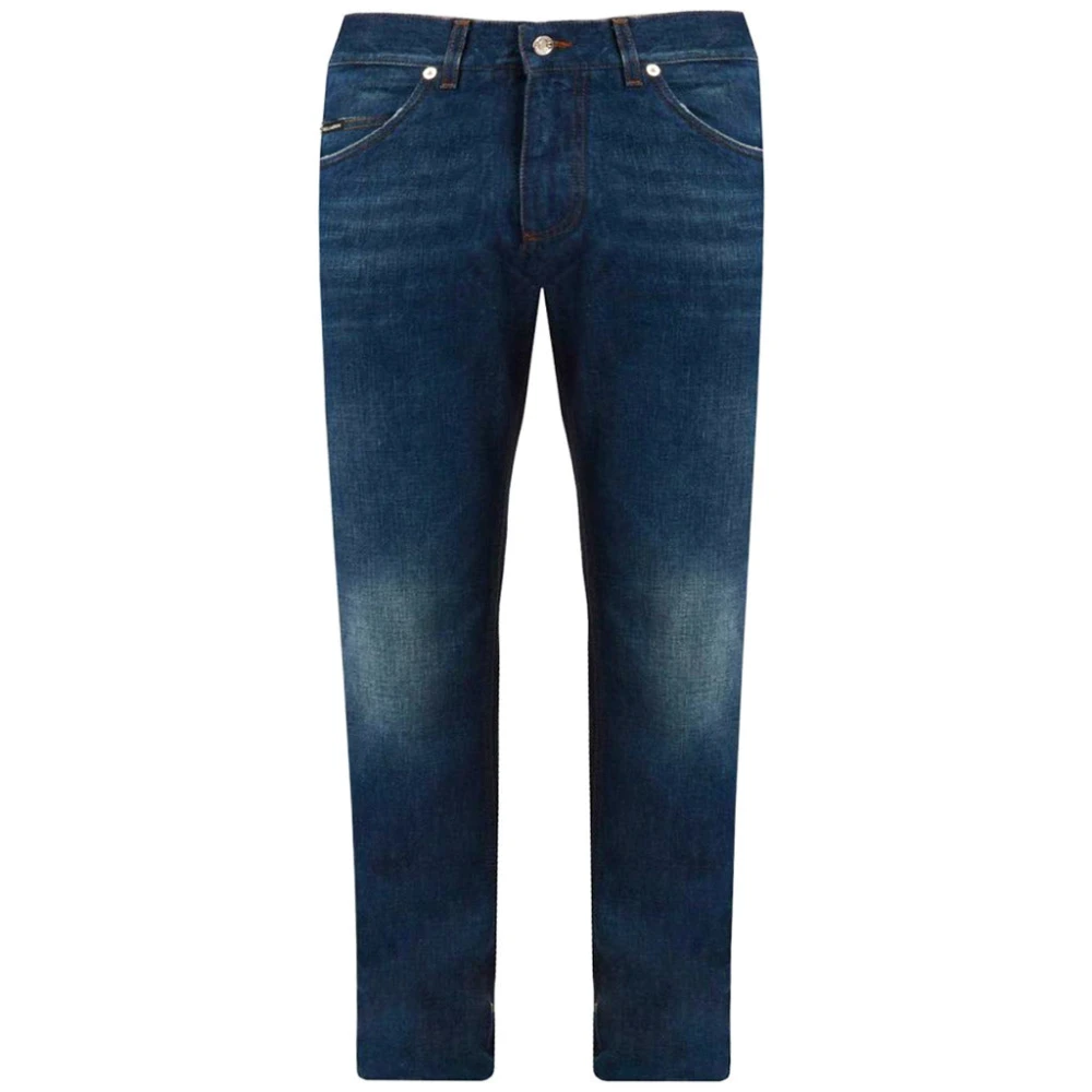 Dolce & Gabbana Regular Fit Denim Jeans Blue Heren