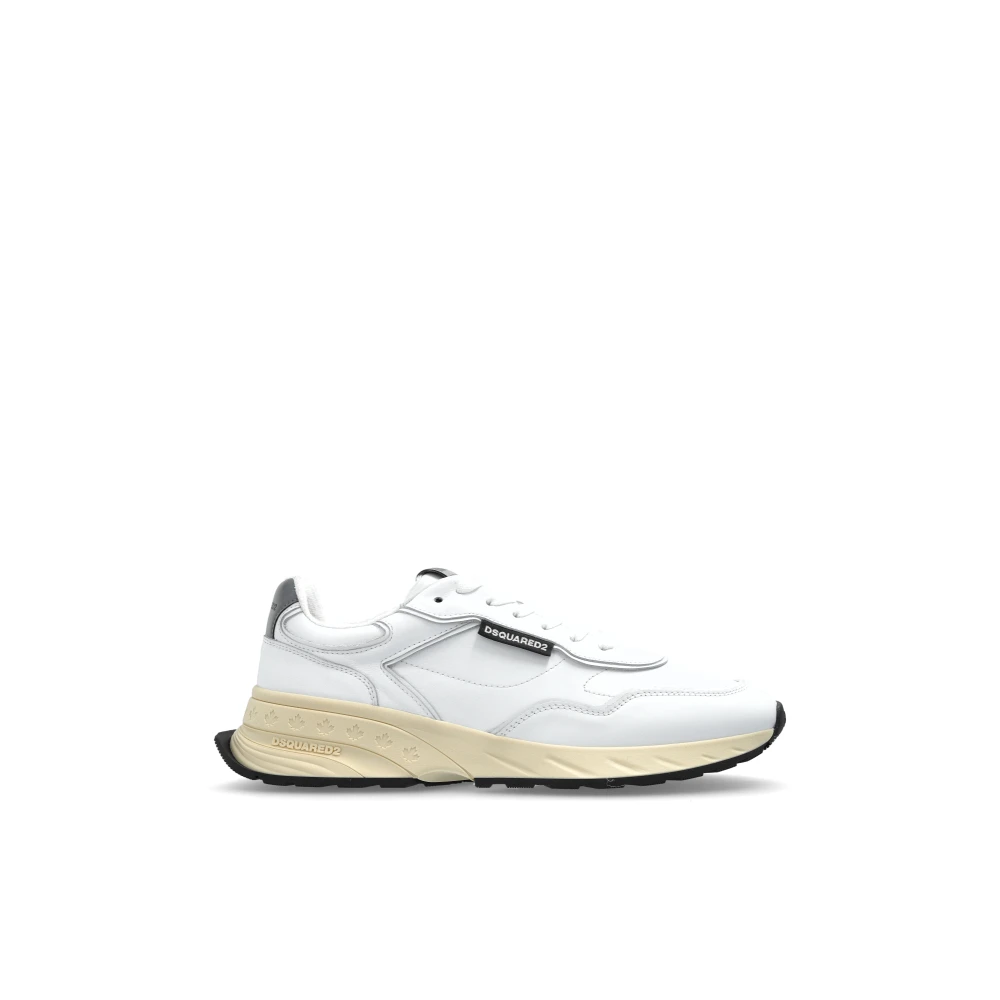 Dsquared2 Men's White Sneakers, 10 Uk, Sprinter Sports Shoes