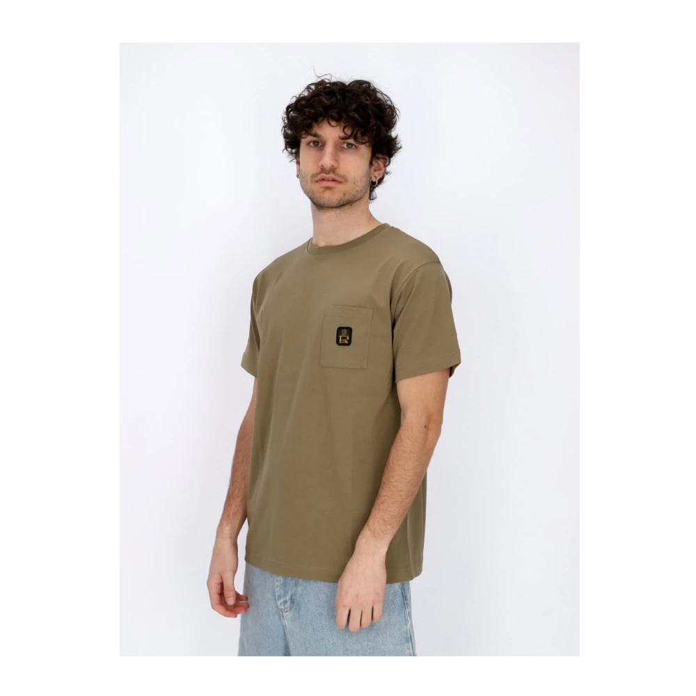 RefrigiWear Taupe Crew-Neck Tee met Zak Brown Heren