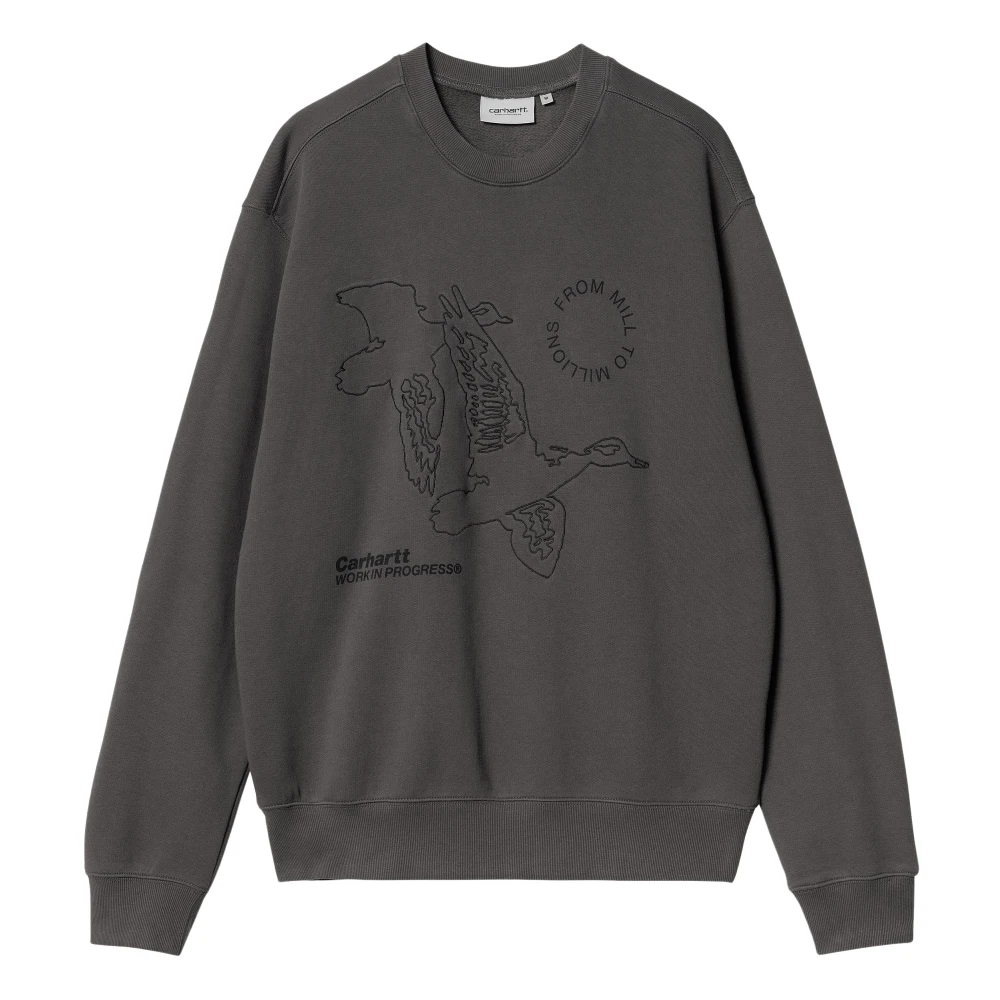 Carhartt WIP Grafische Print Sweater in Grijs Gray Heren