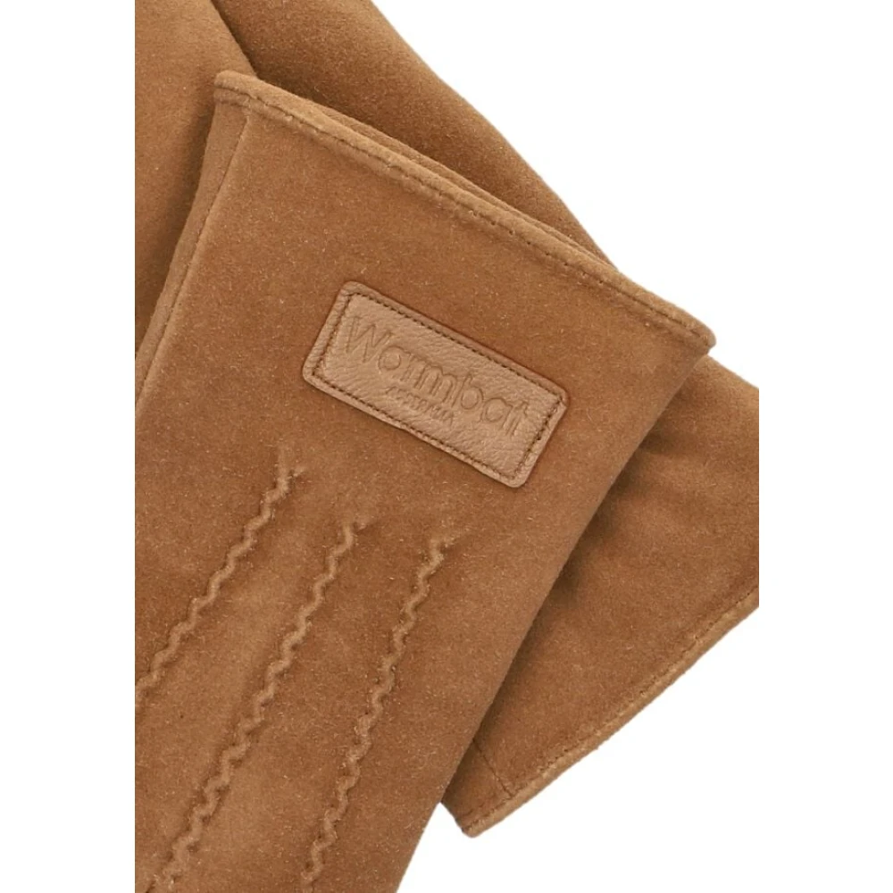 Warmbat Suède handschoenen voor vrouwen Brown Dames
