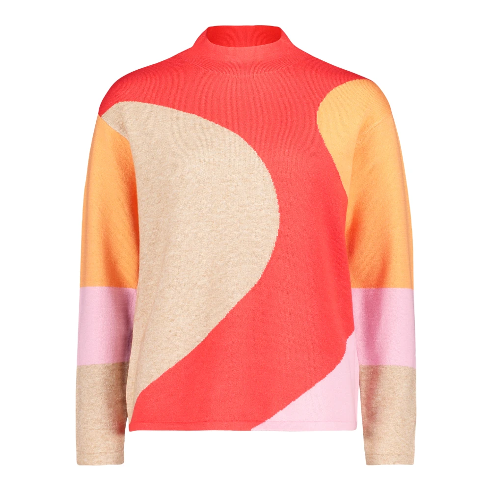 Betty Barclay Moderne Intarsia Gebreide Trui Multicolor Dames
