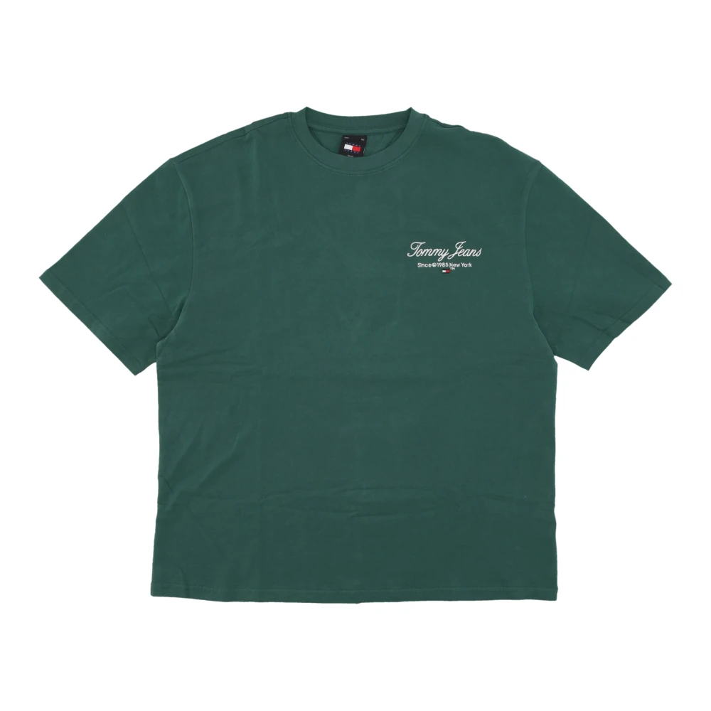 Tommy Hilfiger Oversized Luxe Tee Court Green T-Shirt Green Heren