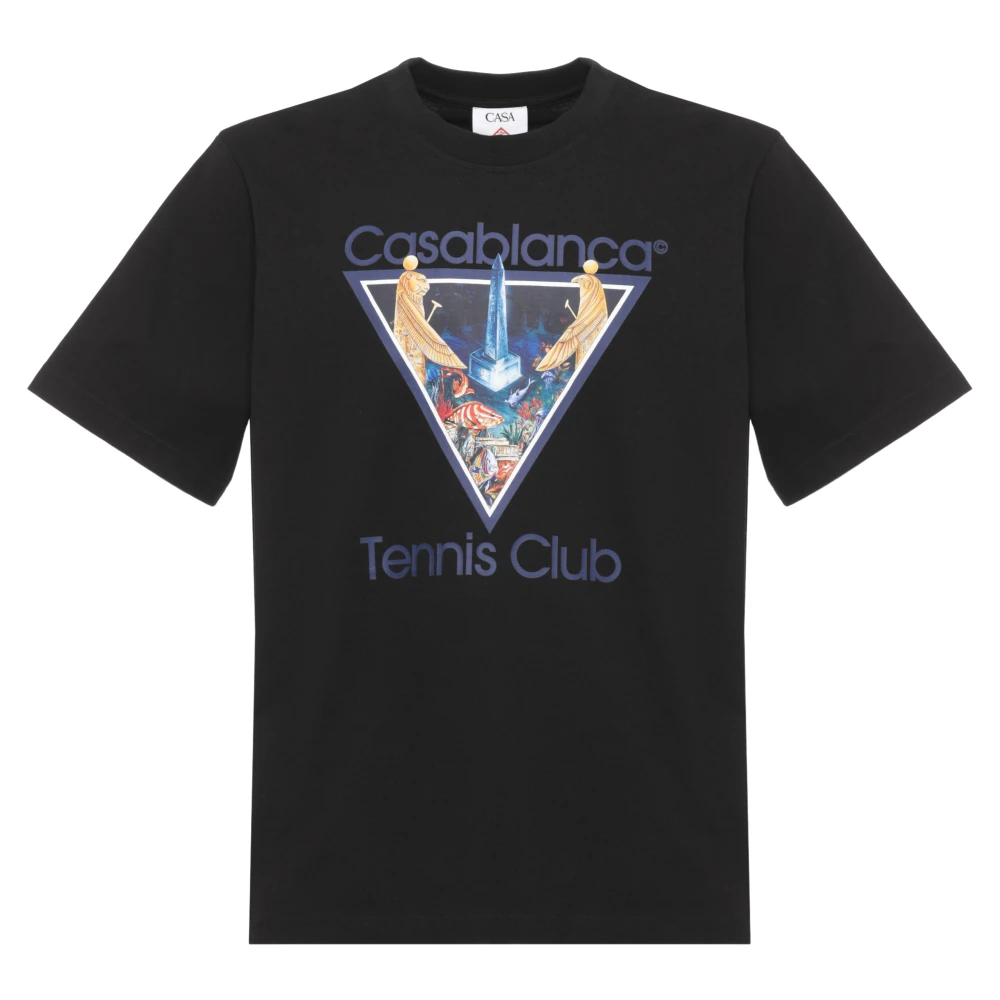Casablanca , T-Shirts, Male, Black, S, Graphic-Print T-Shirt - Image 5